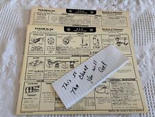 AEA Tune-Up Chart System 1941 Packard Six Model 110 picture