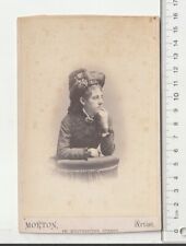 Antique C1883-1920 Hamden CT Morton Gorgous elegant Victorian woman trimmed LOOK picture