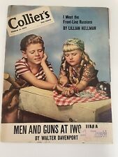 Vintage Collier’s Magazine March 31, 1945 World War ll Articles, Iwo Jima picture