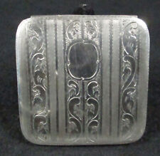Vintage Circa 1930s Leo Gersting Israel 833 Silver Signed LG Cartoche Compact picture