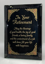 New In Your Retirement Blessing Mirror Plaque 7” By 5” picture