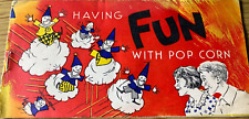 1930s U.S. ELECTRIC CORN POPPER - JOLLY TIME POPCORN vintage cook book pamphlet picture