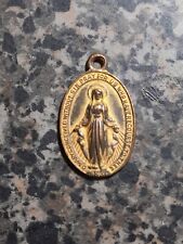 Vintage Mother Virgin Mary Miraculous Medal picture