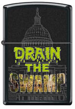Drain the Washington Swamp Patriotic Black Matte Zippo Lighter picture