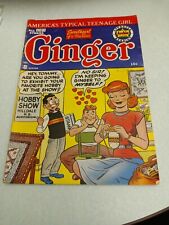 Ginger #8 Archie 1953 Golden age good girl art Comics Harry Lucey cover OH SNAP picture