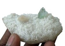 Pointed Light Green Apophyllite W/ Stilbite Rocks, Crystal And Mineral Specimens picture