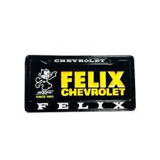 Felix Chevrolet Legacy License Plate Pin picture