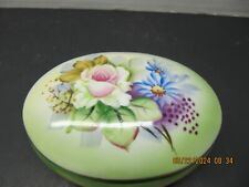 Vintage Lefton Hand Painted Lidded Trinket Dish picture