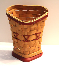 Longaberger True Love Heart Shaped Basket  7 3/4 Inches Tall with protector 2008 picture