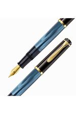 Pelikan M200 Pearl Blue Fountain Pen - M Nib PEN picture