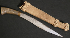 WWII US Navy Veteran Souvenir Philippine Barong Fighting Knife Macrame Art, Rare picture