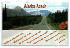 Postcard AK Alaska Roads Seem to Always Need Repairing AJ1 picture