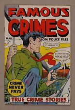 Famous Crimes #16 VG- 3.5 1950 picture