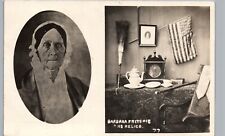 BARBARA FRITCHIE HOUSE FLAG & RELICS rppc frederick md multiview patriotic lady picture