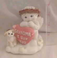 Vintage Dreamsicles Ceramic Cherub Figurine #10273 Grandma I Luv You picture