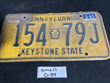 Pennsylvania License Plate All Original on 1977 base #154-79J picture