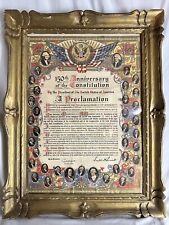 150 anniversary  Of The constitution 1937’ Original Print 28” H. W22” Framed picture