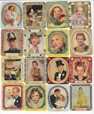 16 1934 Embossed Movie Film Cards JOAN CRAWFORD SYLVIA SIDNEY GRETA GARBO picture