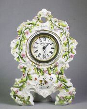 Ansonia Clocks - Ultra Rare “Round Bee” Clock with German Porcelain Case picture