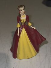 Disney Princess Belle Red/Yellow Gown Dress Figure Doll Toy Cake Topper 3