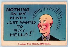 Tracy Minnesota MN Postcard Nothing Mind Greetings Exterior 1940 Vintage Antique picture