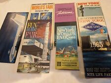 Lot of 6 Vintage 1964-1965 New York World's Fair Brochures Pamphlets  picture