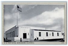 c1950's U.S. Post Office Exterior Scene Burlingame California CA Postcard picture