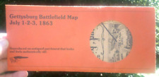 Vintage GETTYSBURG BATTLEFIELD MAP Jul 1 3 1863 replica in envelope picture