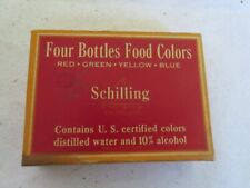 Very Fine Vintage 1930'S Schilling Food Color Complete Set In Box picture