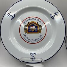 PUSSER’S RUM Enamel Tin Plate 10 1/4” Made In England Splice the Main Brace picture