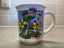 Debby Cotter 1984 Wild Flowers Vintage Coffee Mug Tea Cup picture