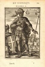 CONGO. (Probably) Dom Pedro III, 29th King of Kongo 'Roi de Congo'. MALLET 1683 picture