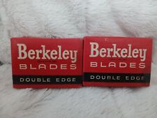 2 BOXES OF 18 NEW OLD STOCK VINTAGE BERKELEY DOUBLE EDGE BLADES  picture