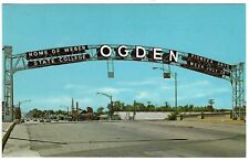 Famous Arch, Welcome to Ogden, Utah, c1950's Unused Postcard picture