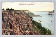 Palisades NJ-New Jersey, Hudson River, Antique Vintage Souvenir Postcard picture