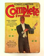Street and Smith's Complete Stories Pulp 2nd Series Mar 1 1933 Vol. 31 #1 VG picture