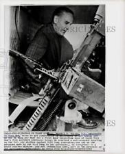 1965 Press Photo General Maxwell Taylor sits in helicopter at Da Nang Air Base. picture