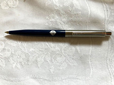 VTG SENATOR Ballpoint Pen Blue & Brushed  Chrome w/Chrome Trim Germany picture