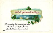 Vintage Postcard- Homestead, With Christmas Greetings, The two of picture