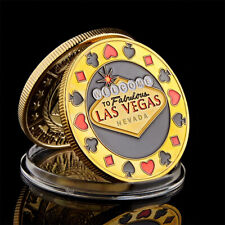 Welcome To Nevada Las Vegas Poker Chip Angel Casino Gold Coin Lucky Coin  picture
