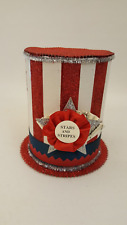 Heather Myers 4th of July stars stripes hat container NOS 2008 picture