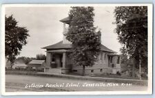 Janesville Minnesota MN Postcard RPPC Photo Lutheran Parochial School 1932 picture