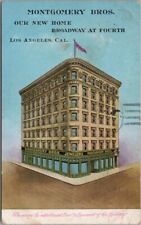 1911 LOS ANGELES Calif. Postcard MONTGOMERY BROS JEWELERS Broadway & 4th Street picture