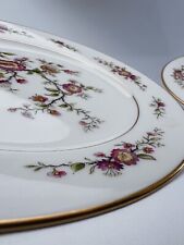 TWO (2) VINTAGE NORITAKE IVORY CHINA ASIAN SONG 7151 JAPAN SALAD PLATES 8 3/8”D picture