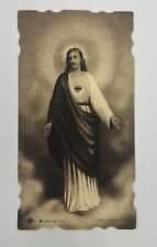 • VTG Holy Card Sacred Heart Of Jesus USA By N G Basevi Co. picture