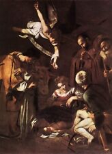 Dream-art Oil painting Nativity-with-St-Francis-and-St-Lawrence-Michelangelo-Mer picture