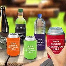 Personalized CUSTOM LOGOS Can Coolers Coolies Koozies QTY 100 picture