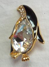 Trifari PENGUIN PIN *Jelly Belly* Large Crystal* Vintage*Rhinestones* * picture