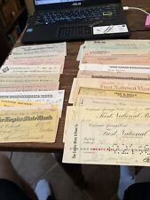 Lot of 22 Old Bank Checks 1898 - 1958 Colorado CO United States picture