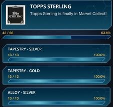 Topps Marvel Collect Super Rare & Rare Topps Sterling (39 Digital Cards) picture